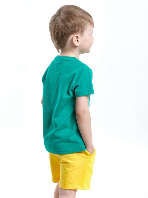 Футболка стильная для детей UD 7895 изумрудный - Mini maxi фото 2