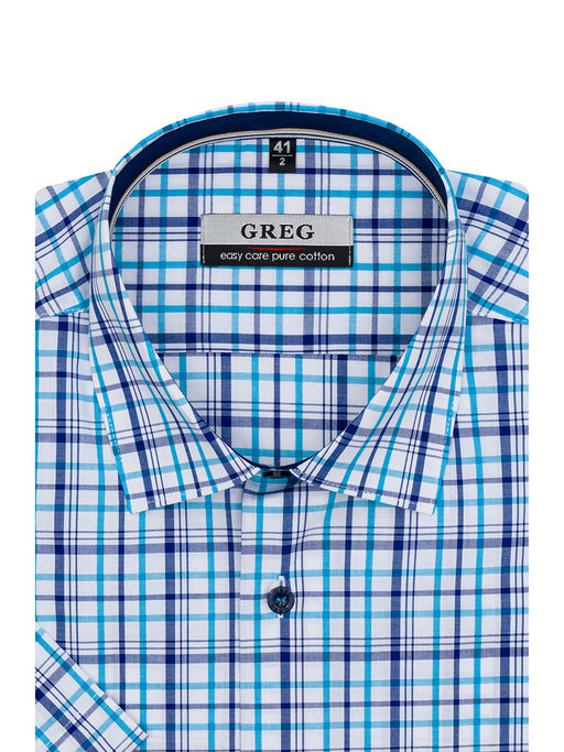 Сорочка мужская короткий рукав GREG 225/201/8951/1p  фото 2