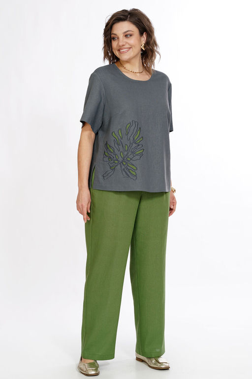 Костюм ALANI 2522 серый+зеленый