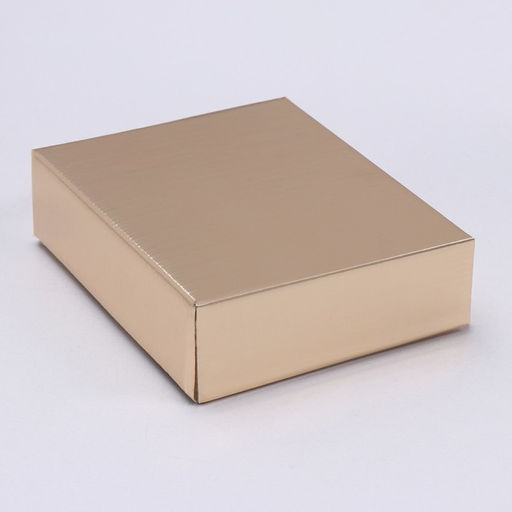 Цена за 5 шт. Коробка сборная, крышка-дно, золотая, 18 х 15 х 5 см - UPAK LAND фото 2