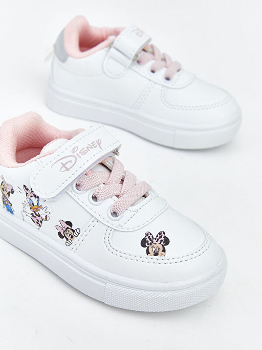 Minnie Mouse Bask?l? K?z Bebek Spor Ayakkab?