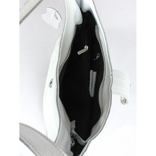 Сумка женская натуральная кожа JRP-2046-9, 1отд+карм/пер, плечевой ремень, белый SALE 264370 - Adelia фото 7