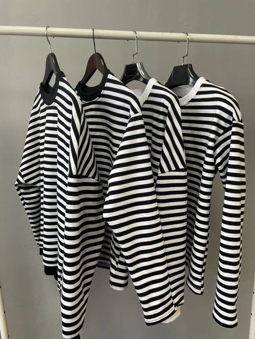 Свитшот полоска с черным, тельняшка, футер 2хнитка петля, пенье