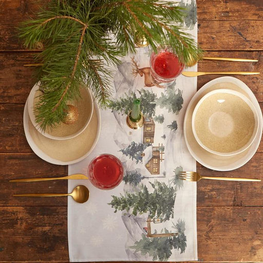 Дорожка новогодняя на стол Этель Forest animals 30?70  5 см, 100% хл, саржа 190 г/м?