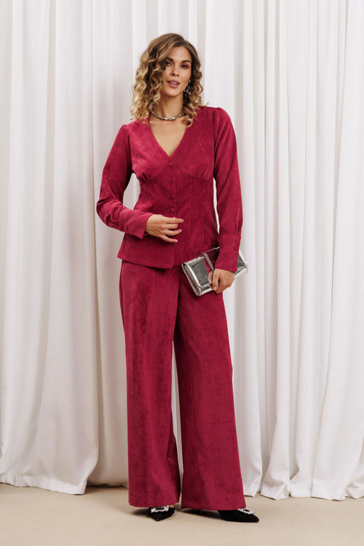 Костюм Gizart 5421 брусничный