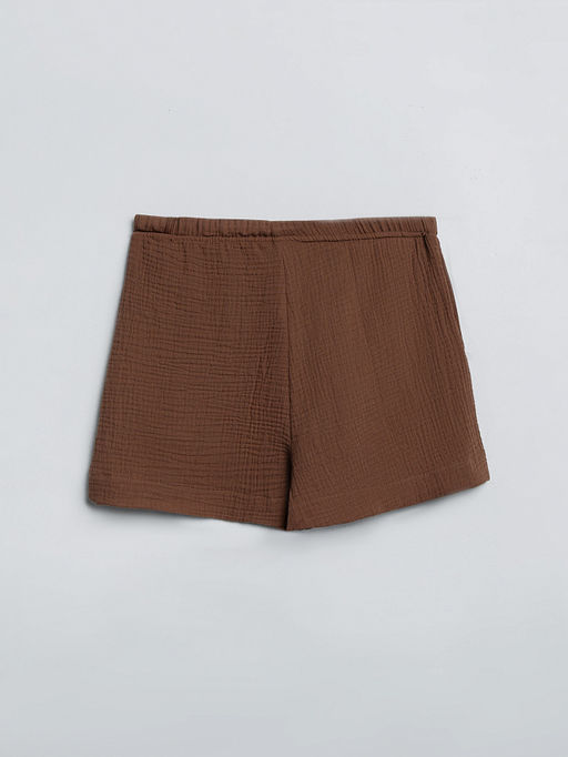 Костюм домашний женский коричневый - Mark formelle фото 9