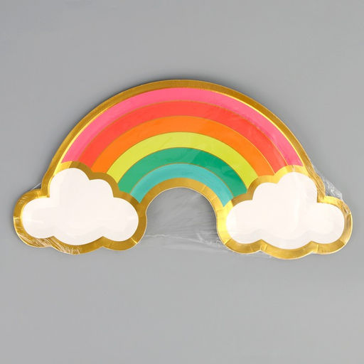 Тарелка одноразовая «Радуга», набор 6 штук