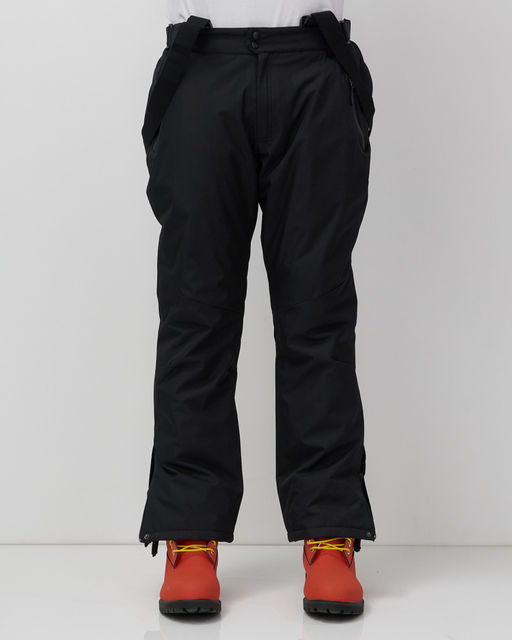 Горнолыжные мужские брюки зимние черного цвета 9800Ch - Mtforce фото 5