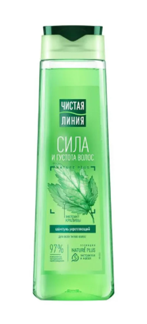 ЧИСТ.ЛИНИЯ д/волос шампунь 400мл Крапива д/всех типов
