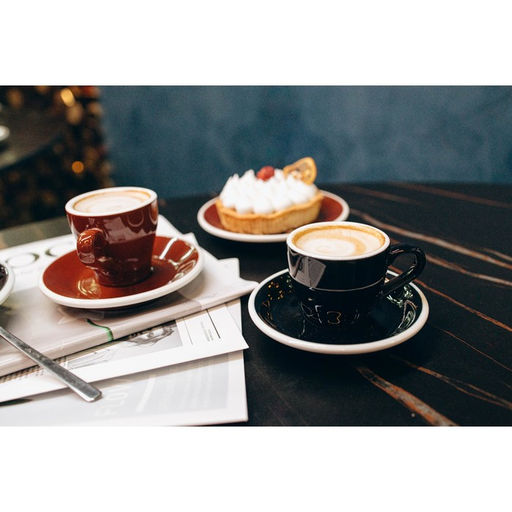 Кофейная пара Magistro Coffee time, чашка 80 мл, блюдце d=11.5 см, фарфор, чёрная