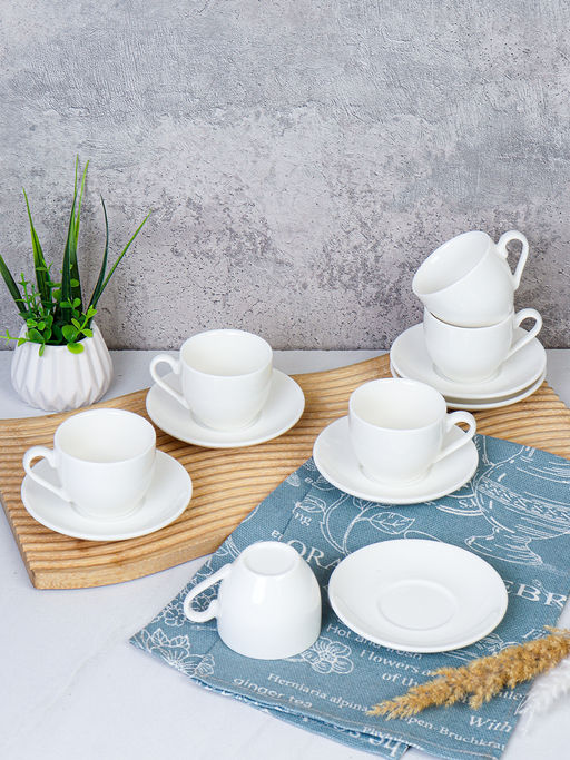 Кофейный набор 12 предметов 90 мл / GREY no GOLD -TC69-90 /уп 12/ костяной - ГалеонТрейд фото 2