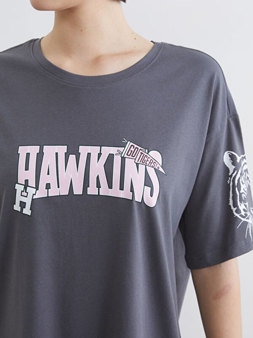 Stranger Things Bask?l? Kad?n Gecelik