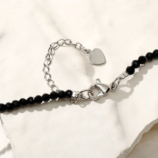 Чокер шар №3 Шпинель крестик в серебре, 38см + 5см удлинитель - Simaland фото 3