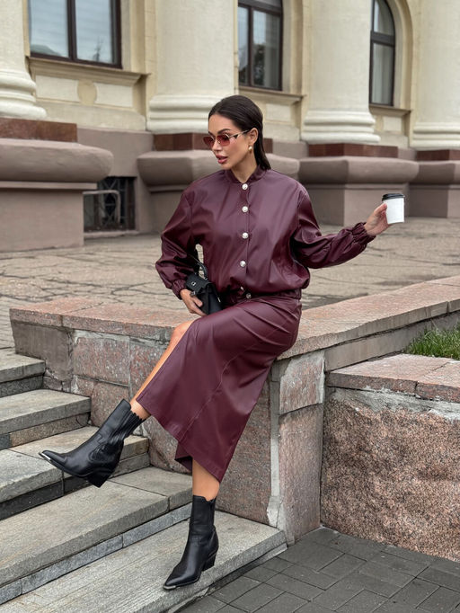 Юбка AURA 5076-176-Р бургунди