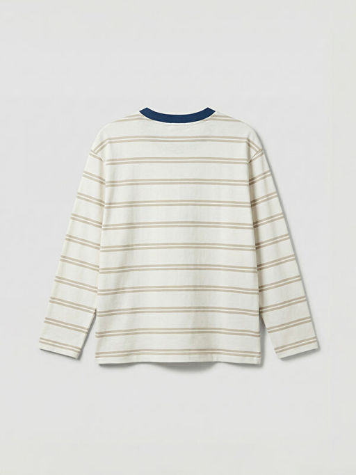 Bisiklet Yaka ?izgili Erkek ?ocuk Ti??rt 2li