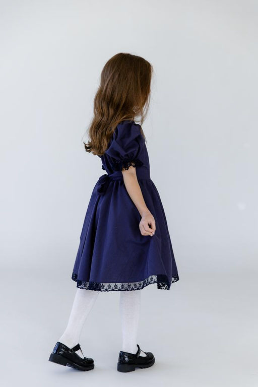 Л23-24 платье для девочки ВЕНДИ синий - Etoelf фото 3