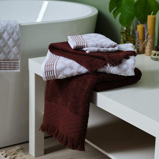 Полотенце махровое LoveLife «Аморе» 30х50 см, коричневый, 100% хлопок, 450 г/м²