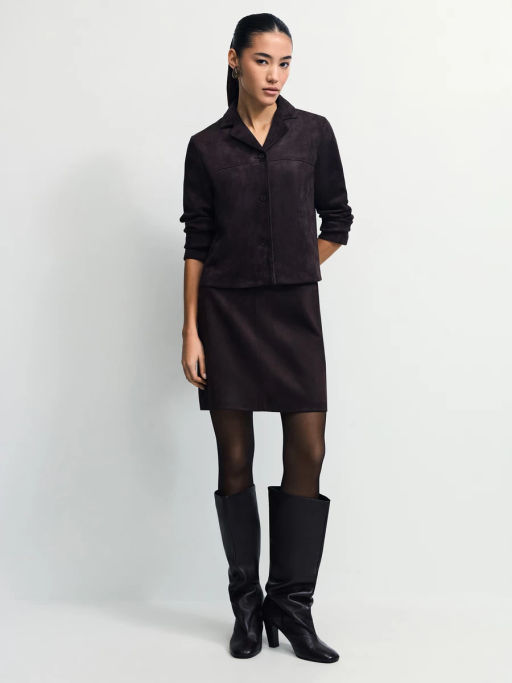 Юбка мини из искусственной замши / Zarina