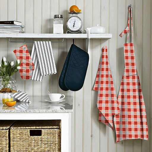 Полотенце вафельное 50х70см "Льняная геометрия", 156г/м2, хлопок 100%, набор 2шт, "Домашняя мода" (Россия)