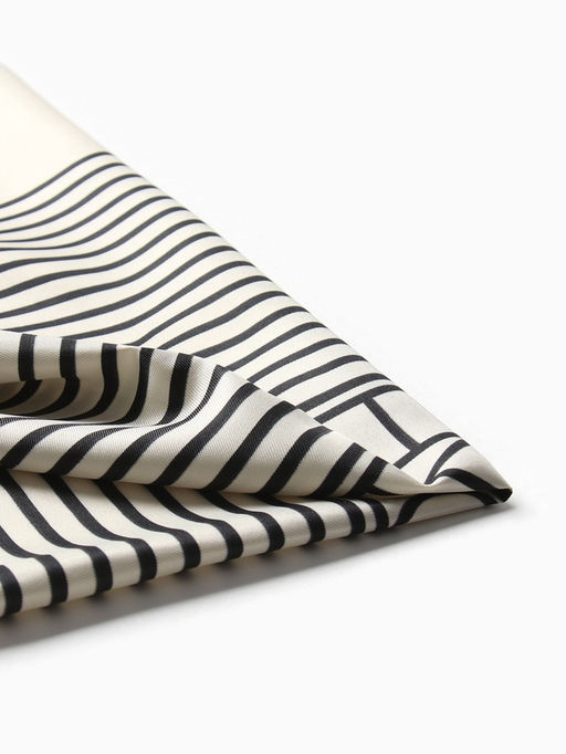 Платок женский MINAKU «Диагональ», молочный, размер 70×70 см