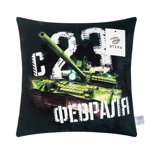 Подушка декоративная Этель. C 23 февраля, 40?40 см, велюр