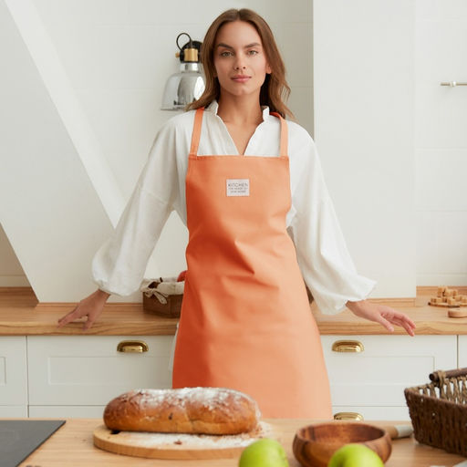 Фартук Этель Kitchen 60×70 см, цвет оранжевый, 100% хлопок, саржа 220 г/м²