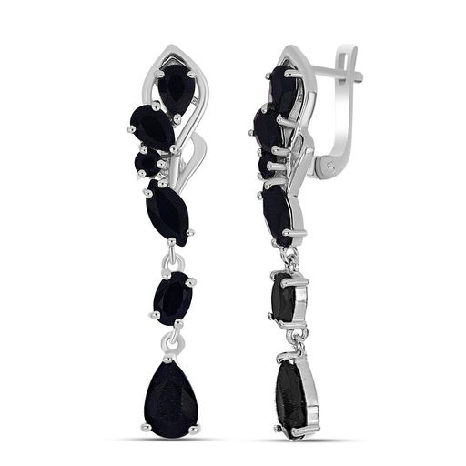 Серьги, сапфир корунд, Царство