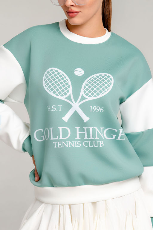 Арт. 15120 Свитшот женский 42-50 (5 шт) Цвет:полынь