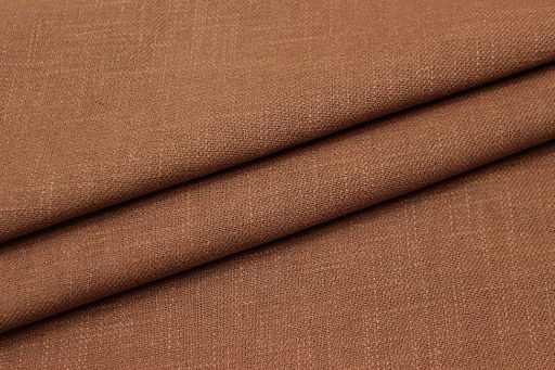 Конопля с хлопком-диагональ цв.Св.коричнево-красный, ш.1.4м, конопля-80%, хлопок-20%, 225гр/м.кв - Купава фото 5
