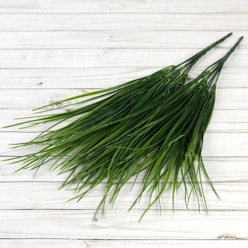 Цена за 10 шт. Зелень искусственный Осока Берграсс 37 см 7 веток / NT593 /уп 2/1500/ - Галеонтрейд фото 6