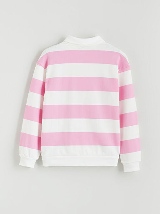 Polo Yaka K?z ?ocuk Sweatshirt