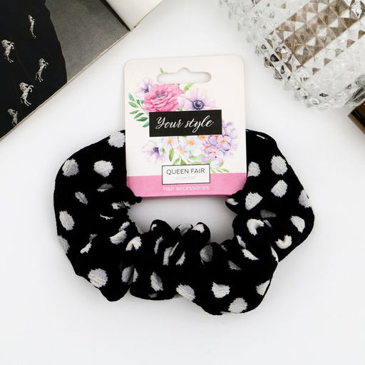 Цена за 4 шт. Резинка для волос «Орбита», элит крупный горох, 8 см, МИКС