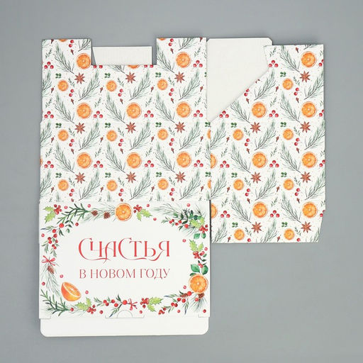 Цена за 2 шт. Коробка подарочная новогодняя складная Счастья , 22 х 15 х 10 см - Дарите счастье фото 6