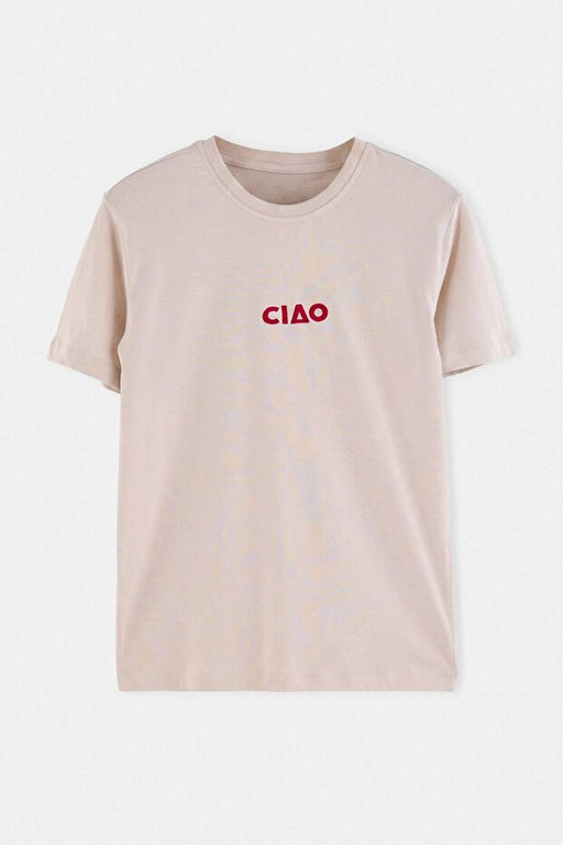 Ta_ D___k Omuz Regular Bask_l_ T-Shirt TMNSS26TS00083 - Trendyolmilla фото 2