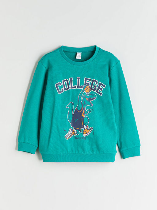 Bisiklet Yaka Erkek ?ocuk Sweatshirt