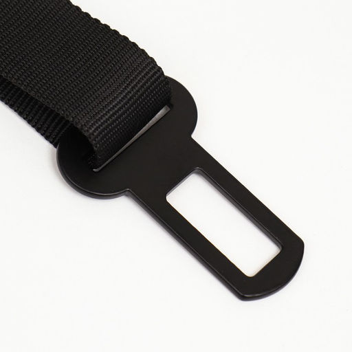 Ремень безопасности для собак амортизирующий, 54-75 х 2,5 см, черный - Пижон фото 2