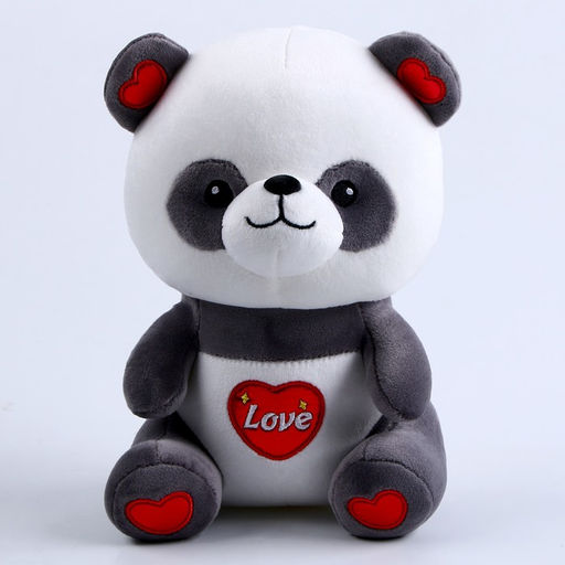 Мягкая игрушка «Панда», размер 22 см, цвет серо-белый