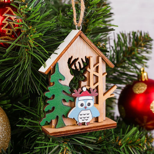 Елочная игрушка Объёмная сказка, МИКС - Лесная мастерская фото 2