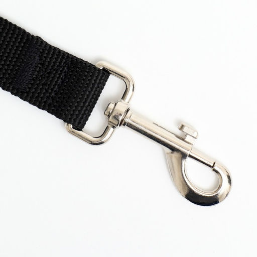 Поводок 1,2 м х 2,5 см, чёрный - Пижон фото 2