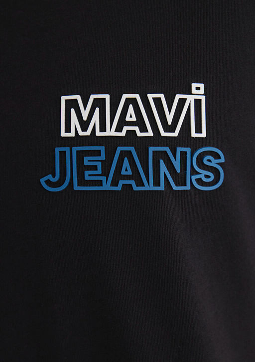 Mavi Jeans Bask?l? Siyah Ti??rt фото 6