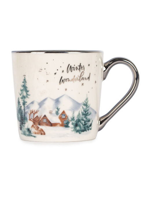 Набор десертная тарелка 20см + кружка 330мл WINTER FOREST - SIJ фото 6