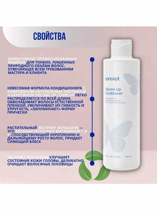 Concept Prof.Кондиционер д/объема волос Volume Up Conditioner 300мл