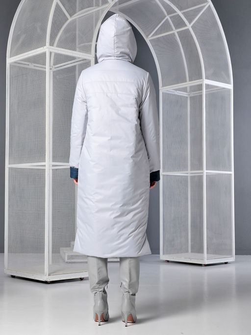 25312 Пальто дем. двустороннее синий/серый - Dizzyway фото 10