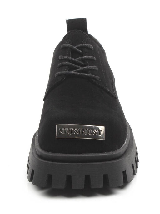 03-23120-6 BLACK Полуботинки демисезонные женские (натуральная замша)