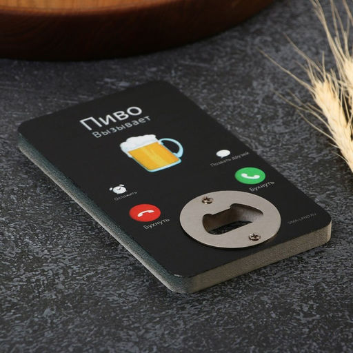 Открывашка для пива «Пиво вызывает», 8×13.8 см