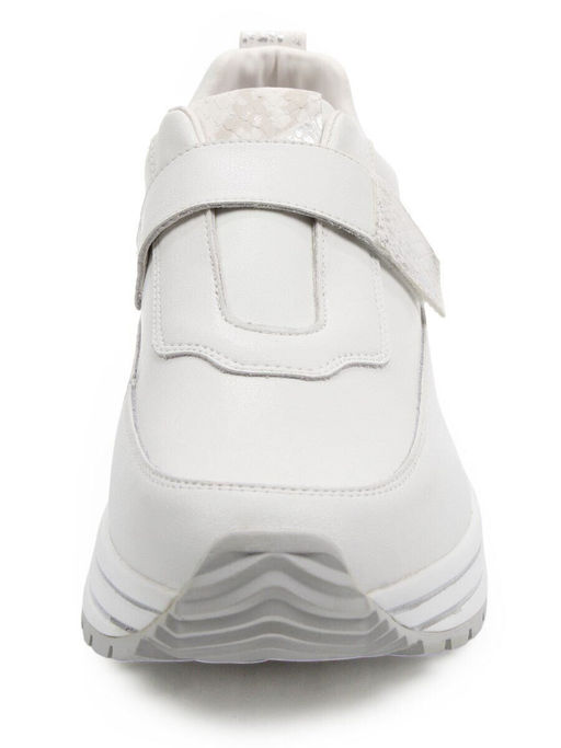 03-A1012-9A WHITE Кроссовки женские (натуральная кожа)