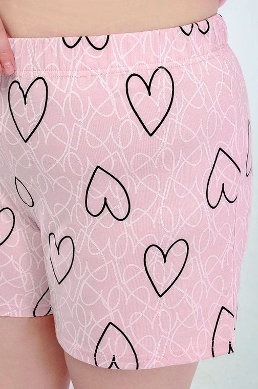 Арт. 9162 Пижама с шортами 50-58 (5 шт) Цвет:розовый