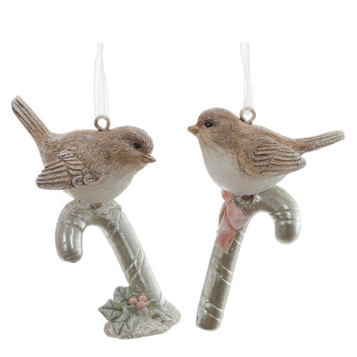 Фигурка декоративная подвесная "Птички", L5,5 W3 H8 см, 2в.