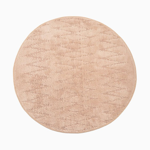 Ковер Этель Zig-Zag 100 см, бежевый, 70% хлопок, 30% п/э, 1500 г/м2  фото 2