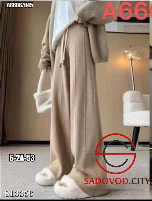 Брюки вязаные женские на резинке - Bruno фото 2